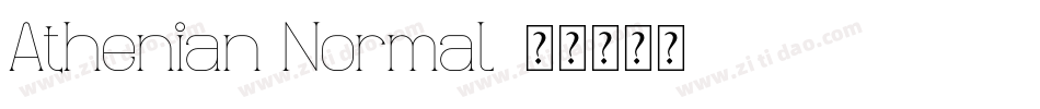 Athenian Normal字体转换
